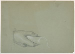 Zeichnung, Studie für "Steuergeld", 1852 von Daniel Huntington