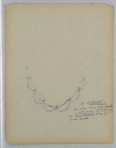 Studie der Halskette im Porträt von Mrs. George Lewis, Ende des 19. Jahrhunderts von Daniel Huntington