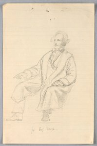 Studie von Samuel F. B. Morse für "Wissenschaftliche Gruppe" von Daniel Huntington