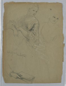 Studie einer stehenden Frau für "The Republican Court" (Lady Washington