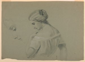 Studie einer Frau im Profil von Daniel Huntington