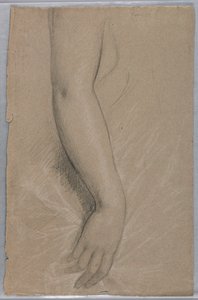 Studie eines Arms für Porträt von Mrs. Rutherford B. Hayes