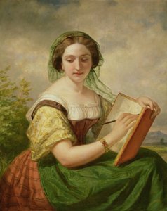 Der Zeichner, Porträt von Mademoiselle Rosina