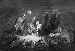 Das Schlachtfeld der Alma, Nacht nach der Schlacht, 1854