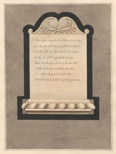 Gedenkstätte für Edmund Scofield und seine Frau Ann aus der Kirche von Cowley