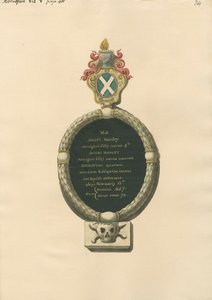Denkmal für Jacob Hawley aus der Brentforth-Kirche von Daniel Lysons