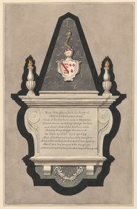 Denkmal für James Eckersall und seine Frau Catherine und seine zweite Frau Catherine und seine zweite Frau Jane aus der Drayton-Kirche von Daniel Lysons
