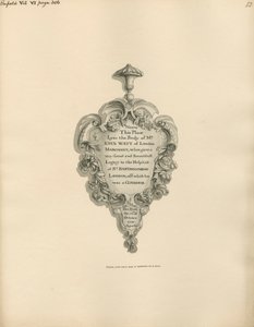 Denkmal für John Watt aus der Kirche von Enfield von Daniel Lysons