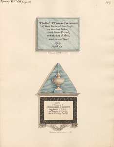 Gedenkstätte für Thomas Cartwright und John Reynolds von Daniel Lysons