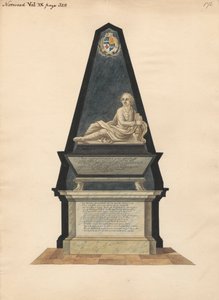 Grab von John Merick aus der Norwood Kirche von Daniel Lysons