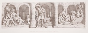 Harold und die Sachsen sind in der Burg von Beaurain, nahe Montreuil, aus 