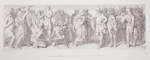 Morcar, gewählter Earl von Northumbria, anstelle von Tostig, Harold vermittelt mit den Nuncois der Wahl