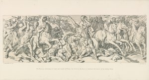 Die Normannen, die sich zurückziehen, werden von Wilhelm aufgehalten, der sein Gesicht enthüllt, um das Gerücht seines Todes zu widerlegen von Daniel Maclise