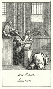 Das Gebet (Gravur) von Daniel Nikolaus (after) Chodowiecki