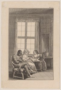 Blatt 1 zu Ewalds Schauspiel "Harlekin Patriot" von Daniel Nikolaus Chodowiecki