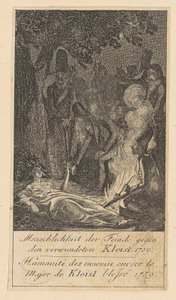 Blatt 8 der "Brandenburgischen Kriegsszenen" von Daniel Nikolaus Chodowiecki