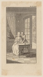 Ferdiner überrascht Julie beim Lesen im Gartenhaus