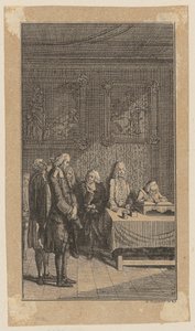Sebaldus vor dem Konsistorium von Daniel Nikolaus Chodowiecki