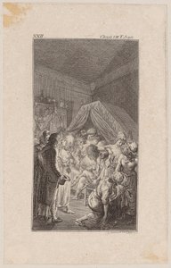 Sterbebett der Sinclair von Daniel Nikolaus Chodowiecki