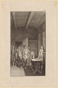 Titelkupfer zu Westphals "Wilhelm Edelwald" von Daniel Nikolaus Chodowiecki