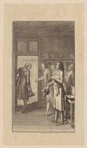 Titelkupfer zum Aufsatz "II. Ritter-Romane. Beschluss des immer in der Welt herumirrenden Judens"