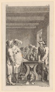 Vogt, Scheerer und Christen am Tisch von Daniel Nikolaus Chodowiecki