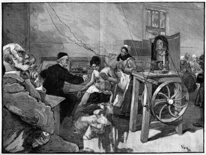 Elektrotherapie in der Salpetriere: Diagnose durch Dr. Vigouroux im Jahr 1887