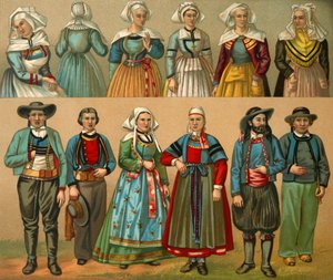 Französische Nationaltracht, Ende des 19. Jahrhunderts