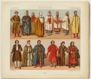 Russische Tracht, 1880