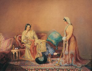 Phanariotische griechische Damen, Mitte des 19. Jahrhunderts