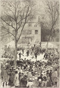 Volksmanifestation am 27. Februar zur Feier des 80. Geburtstags von Victor Hugo von Daniel Vierge