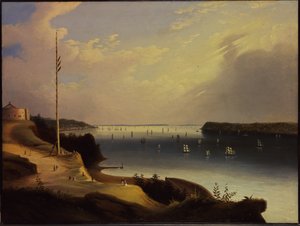 New Yorker Hafen, ca. 1835 von Daniel Wadsworth