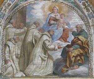 Madonna und Kind genehmigen den Kartäuserorden