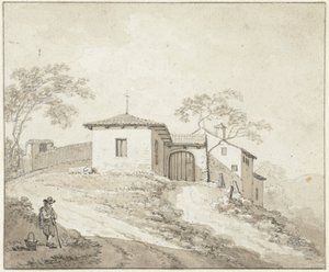 Kirche oder Kloster bei Bologna von Daniël Dupré