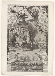 Sieg der Alliierten über die Franzosen und Spanier, 1702 von Daniël Marot (I)