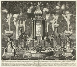 Feuerwerk zur Feier des Friedens von Utrecht, 1713