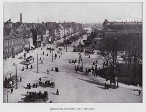 Kopenhagen: Kongens Nytorv Med Nyhavn von Danish Photographer
