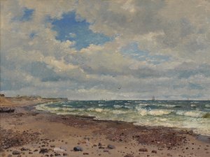 Ein Strand mit Dünen an der Westküste Jütlands von Dankvart Dreyer