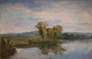 Ein Blick auf den See Vejl bei Silkeborg, Jütland von Dankvart Dreyer