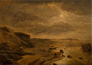 Mondlicht. Die Westküste von Jütland bei Bovbjerg von Dankvart Dreyer