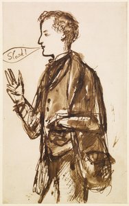 Karikatur von John Everett Millais, ca. 1851-53 von Dante Gabriel Charles Rossetti
