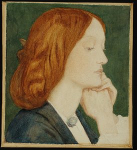Porträt von Elizabeth Siddal (1829-62) 1854 von Dante Gabriel Charles Rossetti