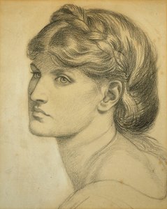 Studie eines Kopfes für "The Bower Meadow", 1872