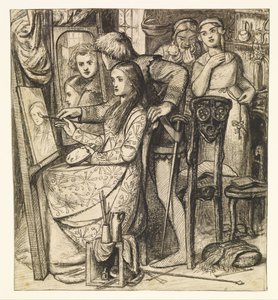 Liebesspiegel oder ein Gleichnis der Liebe von Dante Gabriel Charles Rossetti