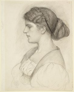 Profilbüste von Fanny Cornforth von Dante Gabriel Rossetti
