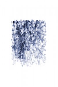 Abstrakter Blauer Wasserfall von Danushka Abeygoda
