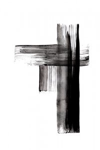 Fette Pinselstrichkreuz von Danushka Abeygoda