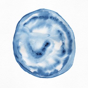 Fließender Indigo-Wirbel von Danushka Abeygoda