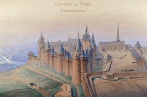 Plan zur Restaurierung des Schlosses Vitre