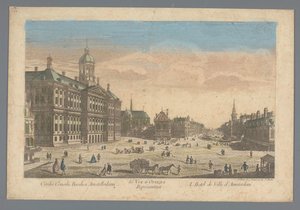 Ansicht des Rathauses am Dam in Amsterdam
